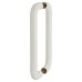 Hoppe AR602/425 Nylon D-Bar Door Pull Handle - Back to Back - 425mm c/c - Diamond White