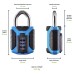 Squire Marine Grade Combination Padlock - 50mm Body - 23 x 22mm Shackle - Blue