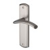Heritage Brass by M Marcus Satin Nickel Latch Door Handle - Centaur Range - 189 x 48mm