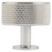 Carlisle Brass Knurled Radio Round Cabinet Knob - 35mm Diameter - Polished Chrome