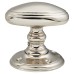 Hampstead Georgian Oval Mortice/Rim Door Knob - 60mm Rose Diameter - Polished Nickel 
