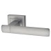 Exel Satin Chrome Door Handles on Square Rose - Essence Range 