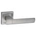 Exel Satin Chrome Door Handles on Square Rose - Essence Range 