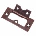 Flush Cabinet Hinge - 60 x 38 x 1mm - Bronze - Pack of 20
