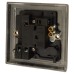 Knightsbridge 13A 1 Gang Switched Fused Spur with Neon - Antique Brass