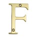 76mm Screw Fix Door Letter - F - Gold