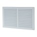 Louvre Vent with Flyscreen - 271 x 171mm - 13300mm² Free Air Flow - White Plastic