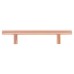 Exel 12mm T-Bar Cabinet Pull Handle - 96mm Centres - Bright Copper
