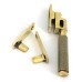From The Anvil Brompton Knurled Locking Night Vent Casement Window Fastener - Aged Brass