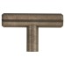 Exel 12mm T-Bar Cabinet Knob - 50 x 32mm - Brushed Pewter Effect