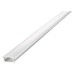 Integral LED Recessed Profile with Frosted Diffuser for LED Strip Light - 1000mm - Aluminium