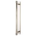 Frelan Hoxton Sturt Cabinet Handle on Fanshaw Backplate - 224mm Centres - Polished Nickel