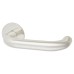 Jigtech Polished Stainless Steel Door Handles on Round Slim Rose - Schema Kurvig Range 