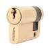 Exel 5 Pin 41mm Euro Single Cylinder - 30 + 11mm - Polished Brass - Keyed to Differ