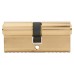 Union 6 Pin 70mm Euro Double Cylinder - 35 + 35mm - Brass - Keyed to Differ