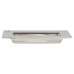 Exel Rectangular Flush Cabinet Pull Handle - 102 x 51mm - Polished Stainless Steel