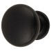 Exel Domed Round Cabinet Knob - 25mm Diameter - Matt Black