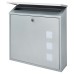 Burg Wachter Aire Postbox - 370 x 364 x 114mm - Silver
