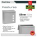 Burg Wachter Aire Postbox - 370 x 364 x 114mm - Silver