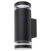 Exel Outdoor Up & Down Wall Light - IP54 - Black