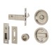 FVG Round Flush Privacy Set with Bolt - Stainless Steel Grade 304 - Satin Stainless Steel