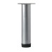 Rothley Round Adjustable Cabinet Furniture Leg - 32 x 200mm - Silver Grey