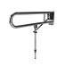 Fitzroy of London Hinged Support Grab Rail With Leg - 800 x 200mm - Polished Stainless Steel