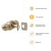 Exel Bala Hotel Mortice Door Knobset - Passage - 65mm Rose Diameter - Antique Brass