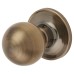 Exel Bala Hotel Mortice Door Knobset - Passage - 65mm Rose Diameter - Antique Brass