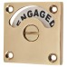 London Washroom Indicator Bolt - Polished Brass