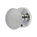 Exel Solid Brass Round Mortice Door Knob - 58mm Rose Diameter - Polished Chrome