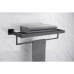Exel Modern Towel Shelf - 600 x 130 x 220mm - Matt Black