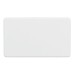 Knightsbridge 2 Gang Blank Plate - Matt White
