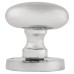 Exel Victorian Oval Mortice Door Knob - 61mm Rose Diameter - Polished Chrome