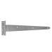 Medium Duty Gate/Door Tee Hinge - 250 x 90mm - Zinc Plated - Pair