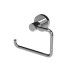 Fitzroy of London Style Round Hook Toilet Roll Holder - 80 x 130 x 50mm - Polished Chrome