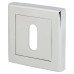 Exel Square Escutcheon - 52 x 52mm- Keyhole - Polished Chrome 