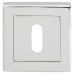 Exel Square Escutcheon - 52 x 52mm- Keyhole - Polished Chrome 