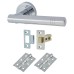 Exel Dakota Latch Door Handle on Rose Kit - Polished Chrome