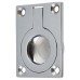 Exel Rectangular Flush Ring Cabinet Pull Handle - 50 x 38mm - Polished Chrome