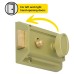 Exel Traditional Nightlatch - 60mm Backset - Champagne Case/Polished Brass Cylinder - Pack of 5