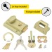Exel Traditional Nightlatch - 60mm Backset - Champagne Case/Polished Brass Cylinder - Pack of 5