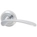 Heritage Brass by M Marcus Sophia Latch Door Handle on Rose Kit - Polished Chrome