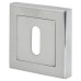 Exel Square Escutcheon - 52 x 52mm - Keyhole - Satin Chrome