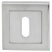 Exel Square Escutcheon - 52 x 52mm - Keyhole - Satin Chrome