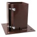 TIMCO Bolt Down Fence Post Shoe - Bolt Secure - 75 x 75mm - Oxide Red