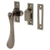 Hampstead Victorian Mortice & Hook Plate Casement Window Fastener - Reversible - Black Nickel