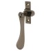Hampstead Victorian Mortice & Hook Plate Casement Window Fastener - Reversible - Black Nickel