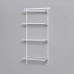 elfa Wardrobe & Storage Starter Kit - 1 Bay, 4 Ventilated Wire Shelf - 641 x 1532 x 320mm - White