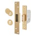 UNION 3G114E BS3621:2007 Heavy Duty Deadlock - 80mm Case - 53mm Backset - Polished Brass